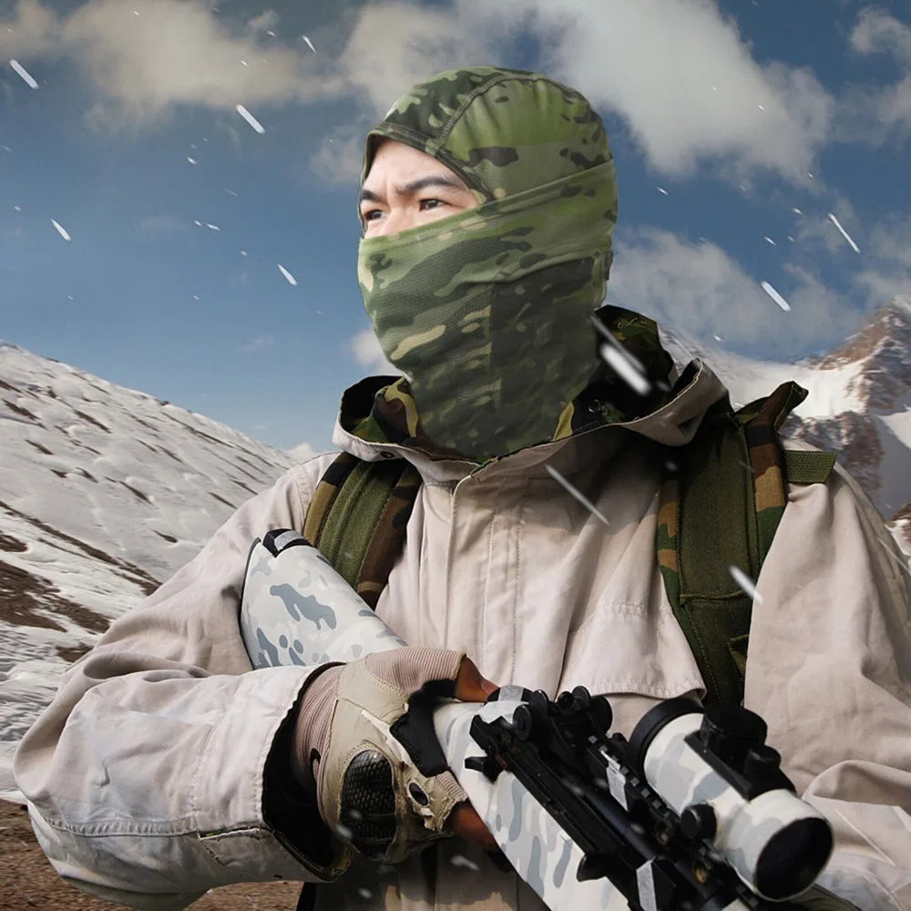 Balaclava Face Mask UV Protection Hood Tactical for Cycling Fishing Hunting Balaclava Outdoor Neck Gaiter Cap Ski Bicycle Hat