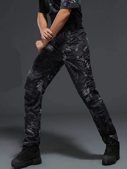Men Combat Pants With Knee Pads Tactical Cargo Sport Trousers Camouflage Multicam Trekking Hunting Clothes(Not knee pads)