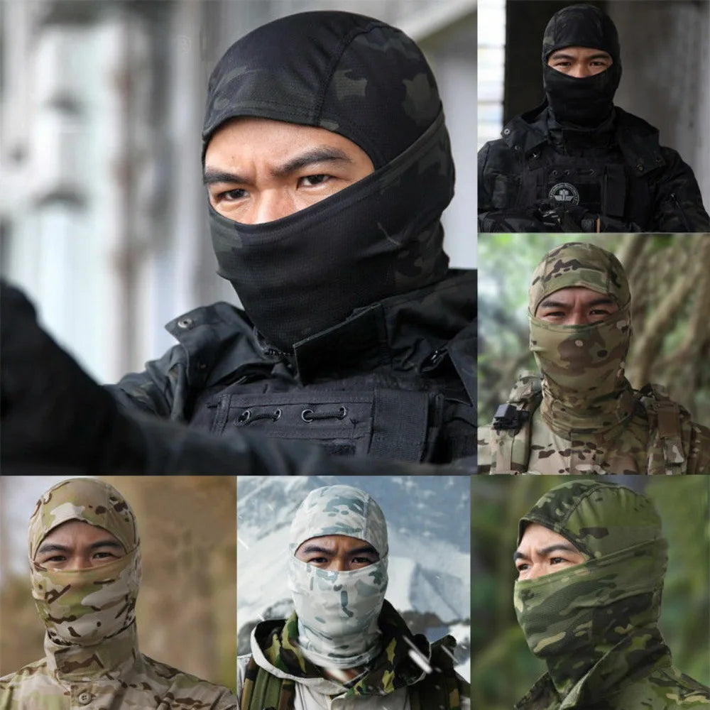 Balaclava Face Mask UV Protection Hood Tactical for Cycling Fishing Hunting Balaclava Outdoor Neck Gaiter Cap Ski Bicycle Hat