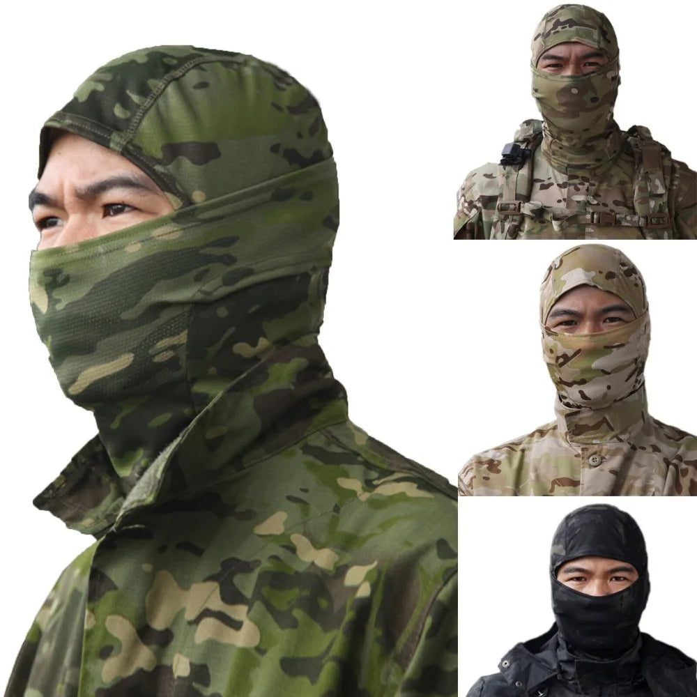 Balaclava Face Mask UV Protection Hood Tactical for Cycling Fishing Hunting Balaclava Outdoor Neck Gaiter Cap Ski Bicycle Hat